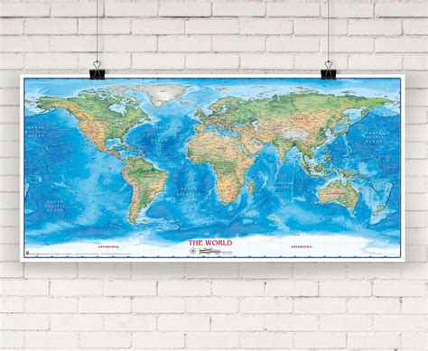 Detailed World Wall Map 的图像结果