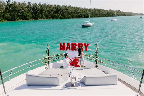 yacht engagement photos