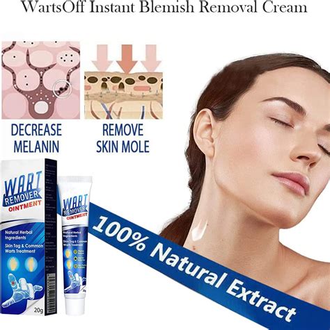 GUDAN WartsOff Crema instantánea para eliminar imperfecciones ungüento removedor de verrugas ...