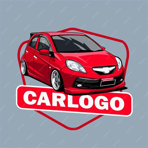 Premium Vector | Red car logo template vector