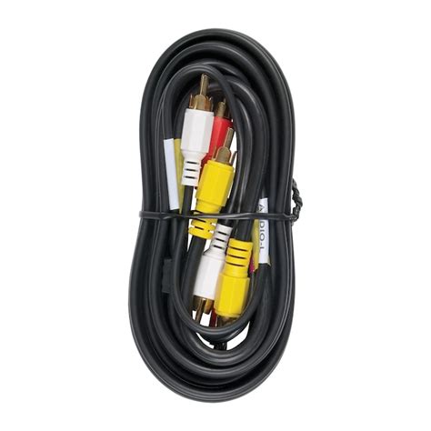 RCA 6ft Black Audio Cable with 24K Gold-Plated Connectors - Connects A ...