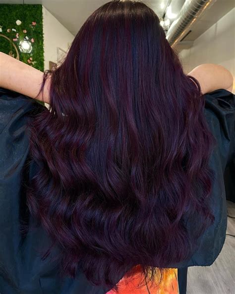 Dark Reddish Black Hair Color