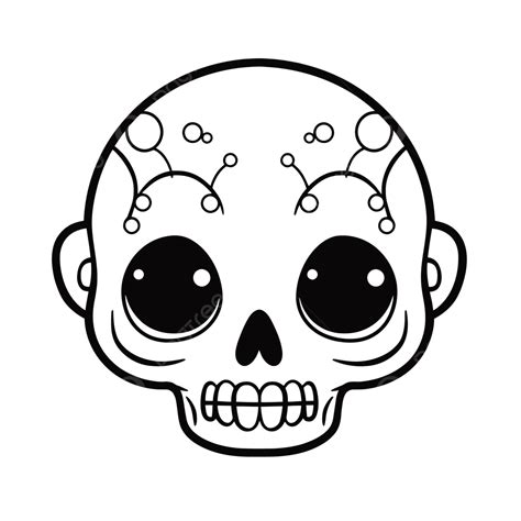 Calavera De Azucar Ni a Para Colorear