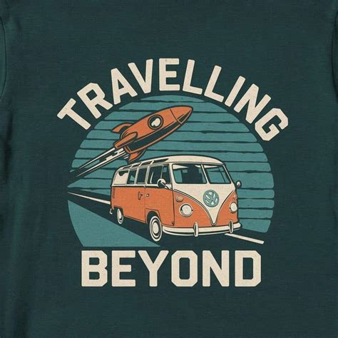 Minimalist Vintage Van & Rocket Tee Design | Freelancer