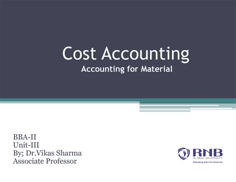 Unit-III Material-costing gand mara - Cost Accounting Accounting for ...