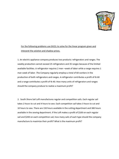 Image result for Linear Programming Assignment