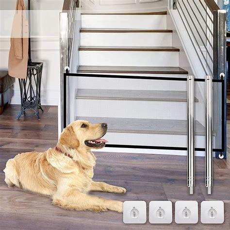TOULIFLY Magic Pet Gate, Mesh Dog Gate, Dog Fences | Ubuy India