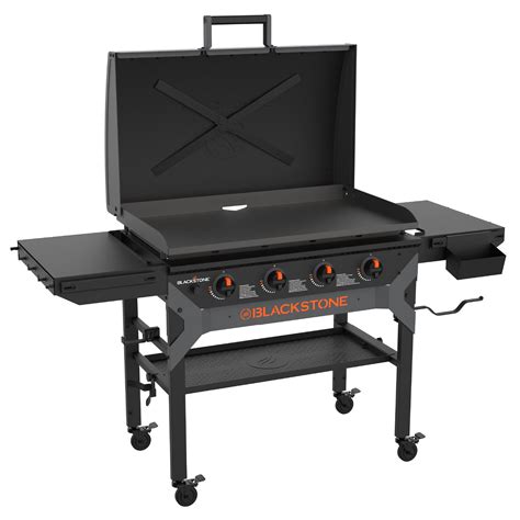 "Blackstone 36"" Propane Griddle Grill with Four Burner & X-Braced Hood ...