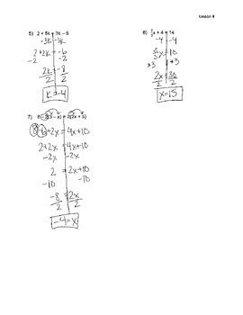 Solving Multi-Step Equation Notes 的图像结果