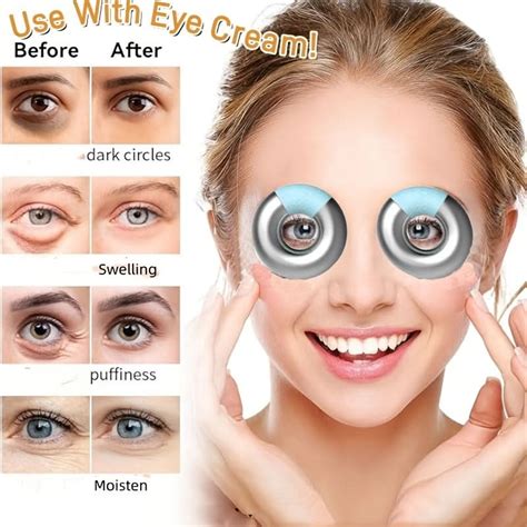 Cooling Eye Mask – Reusable Stainless Steel with Ice Gel for Lymphatic ...
