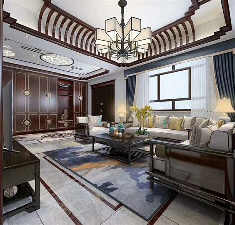 新中式客厅餐厅书房娱乐|空间|室内设计|92安白 - 原创作品 - 站酷 (ZCOOL)