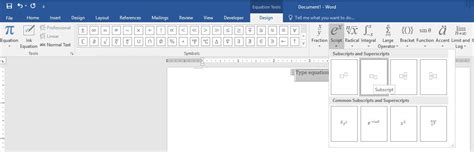 Image result for Subscript/Superscript Equation Word Shortcut
