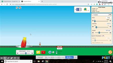 Image result for PhET Simulation On Projectile Motion