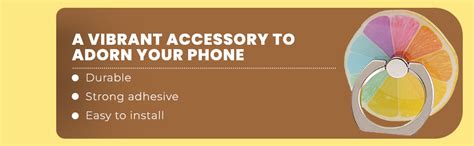 BeFunky Cute Fruit Shape Phone Ring 360 Degree Rotating Ring Grip Anti ...