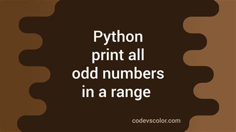 Image result for Python Loop for Odd Numbers