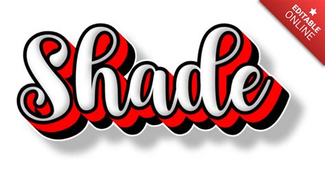 Image result for Shade Exploded Text