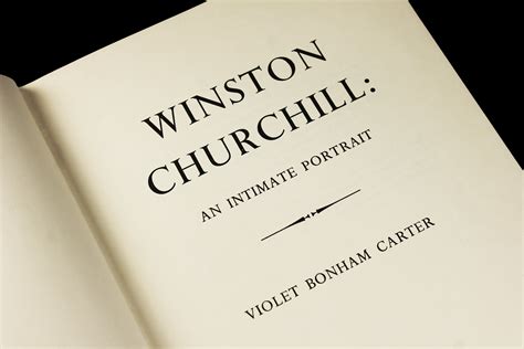 Hardcover Book, Winston Churchill, Violet Bonham Carter, First Edition ...
