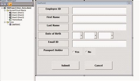 Image result for User Form VBA Coding Student ID