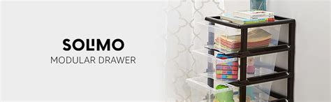 Amazon Brand - Solimo Plastic Multipurpose Modular Drawer, 4 Racks ...