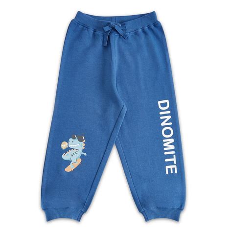 100% Cotton Full Length Boy Joggers, Royal Blue – haus & kinder