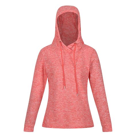 Womens/Ladies Azaelia Marl Lightweight Hoodie (Peach Bloom) REGATTA ...