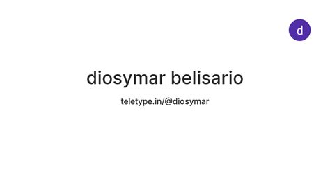 diosymar belisario — Teletype