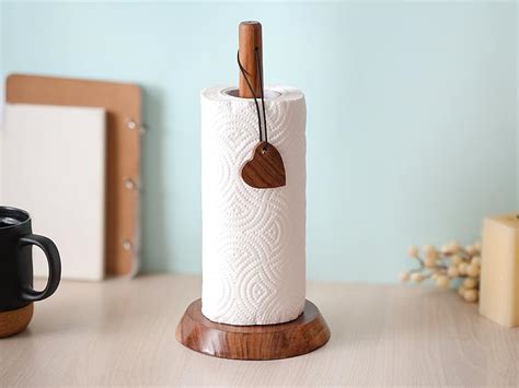 Classyo Wooden Kitchen Tissue Roll Holder, Tissue Paper Holder, Kitchen ...