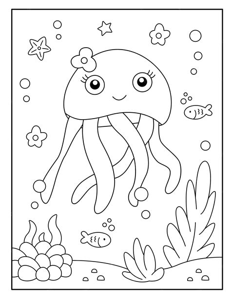 Jellyfish Coloring Pages