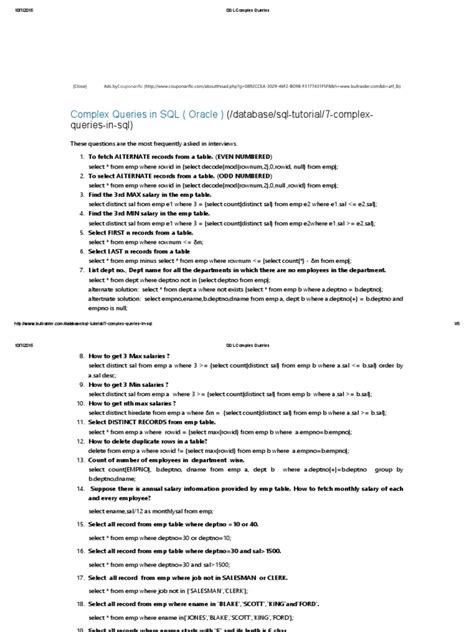 Image result for Complicated SQL Query