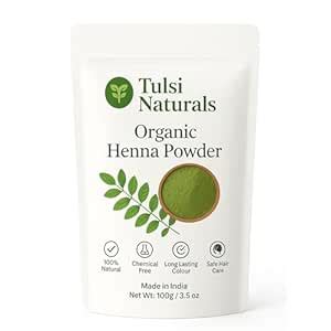 Buy Tulsi Naturals Pure Herbal Henna 100% Natural Henna Powder for Hair ...