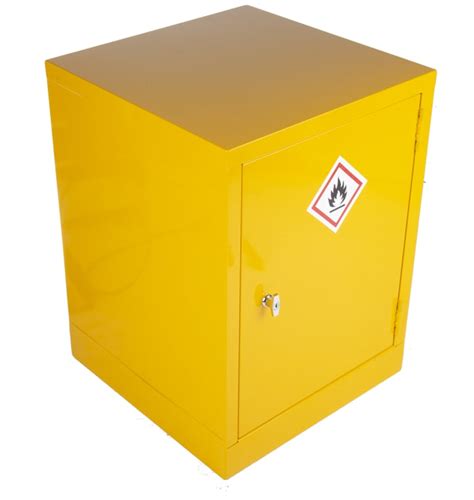 RS PRO | RS PRO Yellow Steel Lockable 1 Door Flammable Cabinet, 609mm x ...