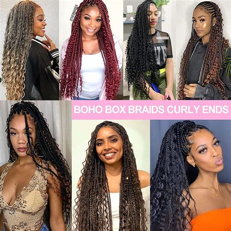 Boho Box Braid Hairstyles