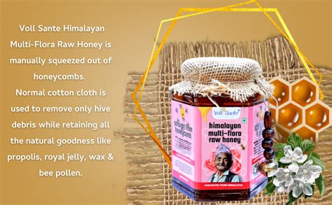 Voll Santé Himalayan Multi-Flora Raw Honey | 100% Raw & Pure Honey ...