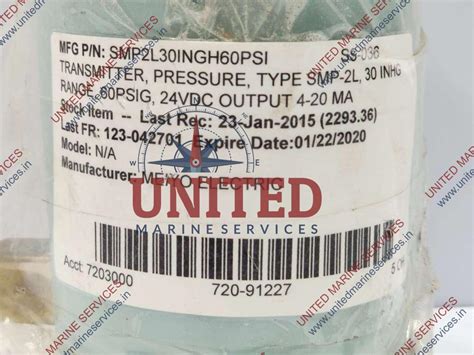 MEIYO ELECTRIC SMP-2L PRESSURE TRANSMITTER | United Marine Services