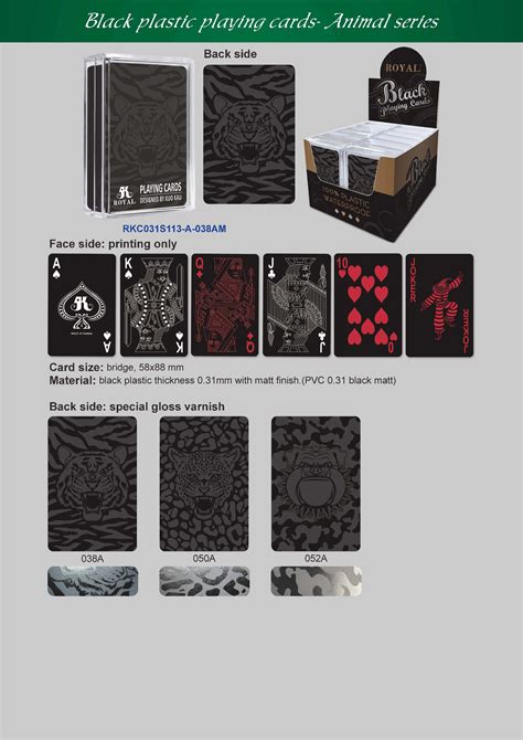 Black Playing Cards - Hidden Series (With Partial Special Gloss Varnish ...