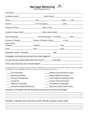 Mentee Application Doc Template | pdfFiller