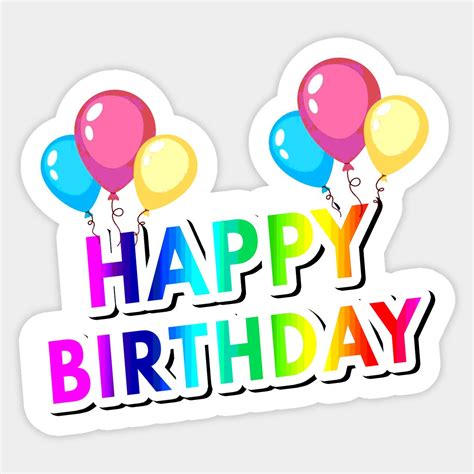 Happy Birthday Sticker Image Download at Skye Milliner blog