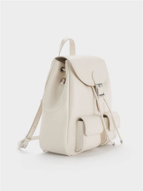 Cream Bryna Backpack - Cream - Sale - CHARLES & KEITH IN