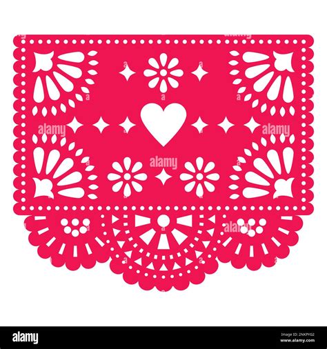 Papel Picado Mexican Heart