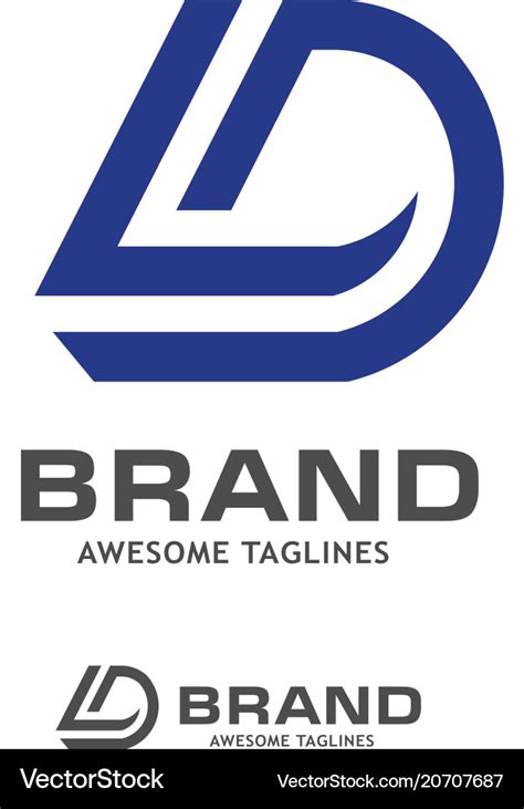 DL Logo monogram with pillar shape designs template 2963788 Vector Art ...