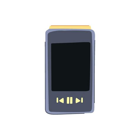 black mp3 player cartoon vector illustration 34912192 Vector Art at ...