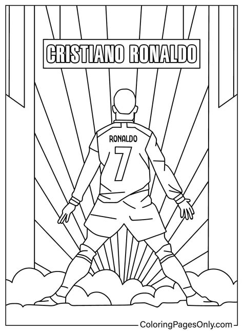 Cristiano Ronaldo Coloring Pages Free