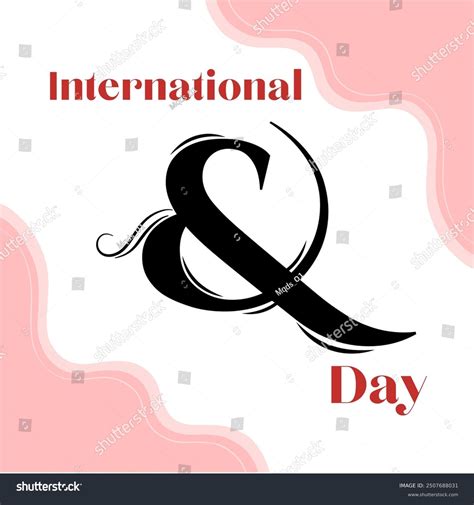 National Ampersand Day September 8 Holiday Stock Vector (Royalty Free ...