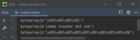 Image result for Python Byte Array Example