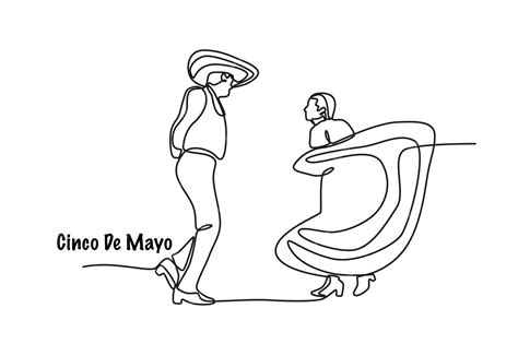Premium Vector | Couple dancing on Cinco De Mayo Cinco de mayo concept ...