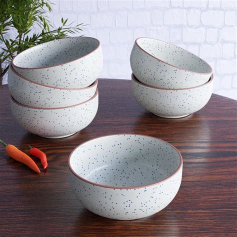 Buy Crock Comforts - Ceramic Stoneware Cream White Dessert/Chutney Bowl ...