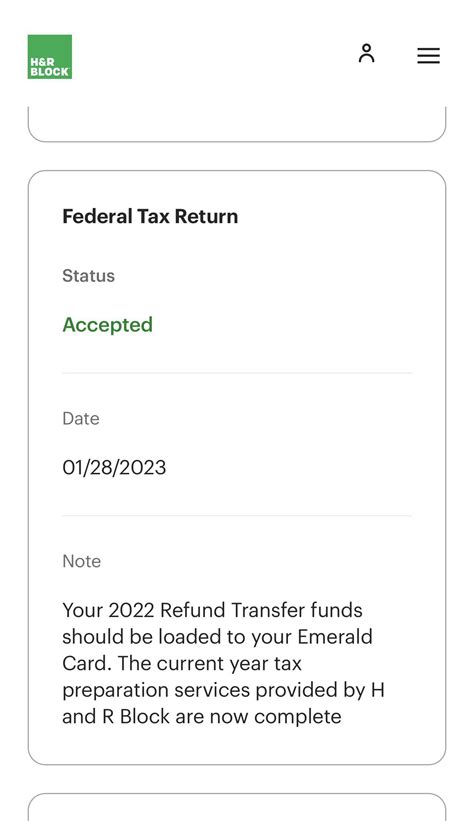 When Does The H And R Block Emerald Advance Start