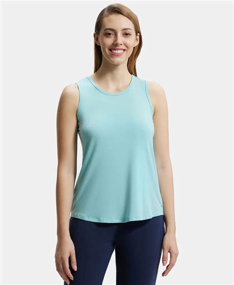 Buy Environment Friendly Lyocell Relaxed Fit Tank Top - Aqua Haze JW50 ...