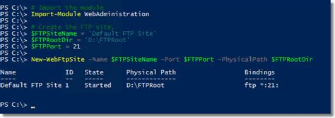 FTP PowerShell 的图像结果