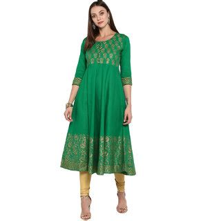 Buy G Green Anarkali Kurta Online @ ₹699 from ShopClues